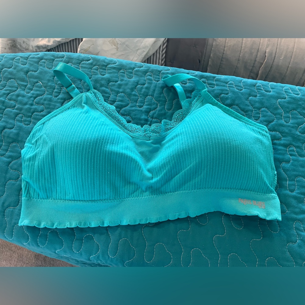 Paris Blues Aqua Lace Accent Bra